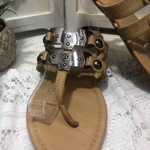 385 Fifth sandals. Silver metal details. - Picture 2 of 7